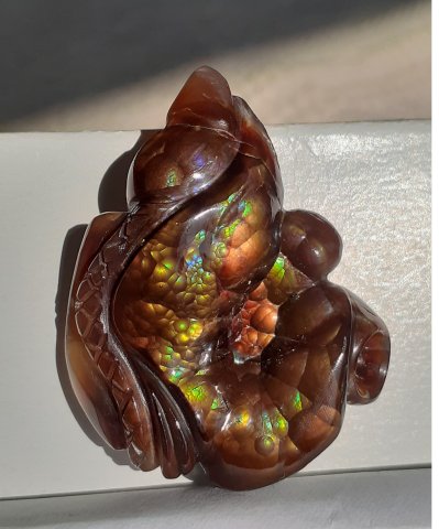 Fire agate loose stone