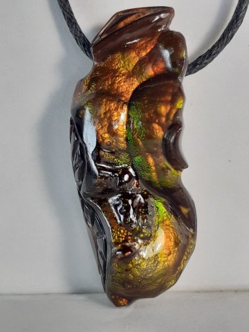 Fire agate pendant