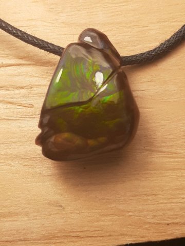 Fire agate pendant