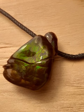 Fire agate pendant