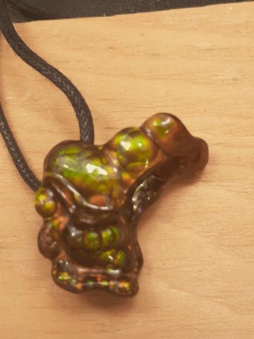 Fire agate pendant