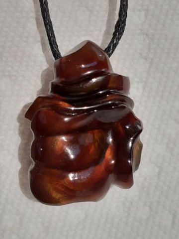 Fire agate pendant