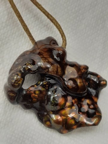 Fire agate pendant