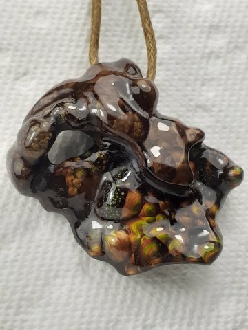 Fire agate pendant