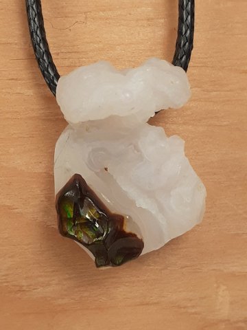 Fire agate pendant