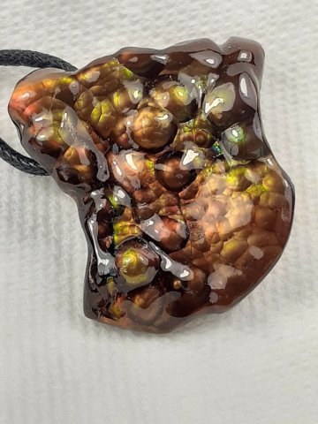 Fire agate pendant