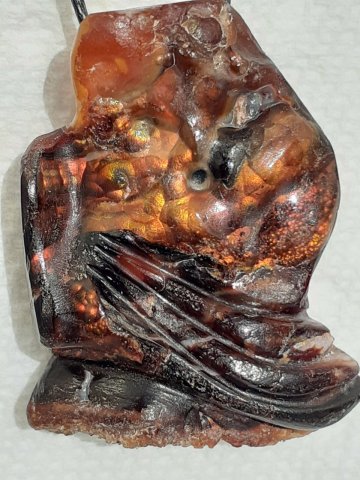 Fire agate pendant