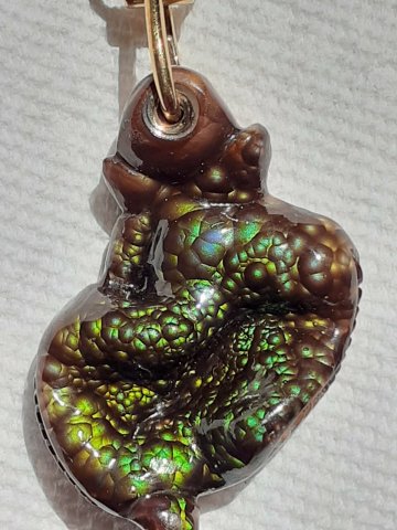 Fire agate pendant