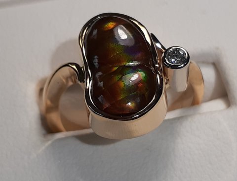 Fire agate ring - Jewellery