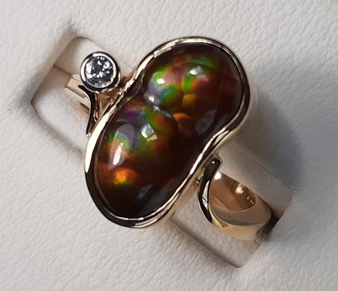 Fire agate ring - Jewellery