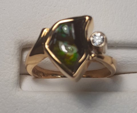 Fire agate ring - Jewellery