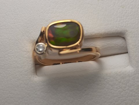 Fire agate ring - Jewellery