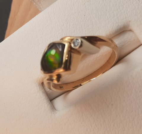Fire agate ring - Jewellery