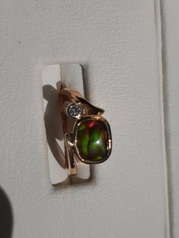 Fire agate ring - Jewellery