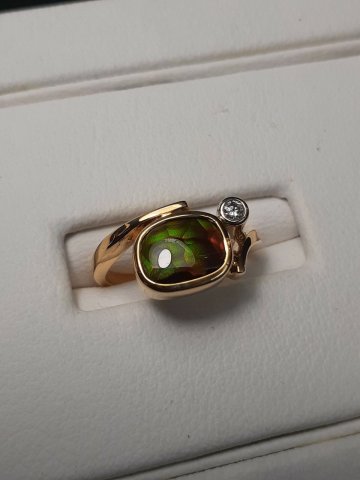 Fire agate ring - Jewellery