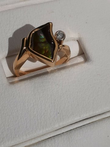 Fire agate ring - Jewellery