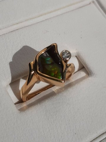 Fire agate ring - Jewellery