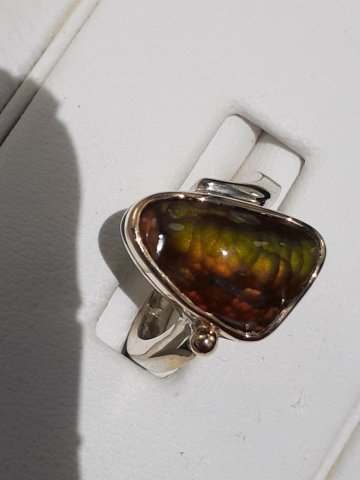 Fire agate ring - Jewellery