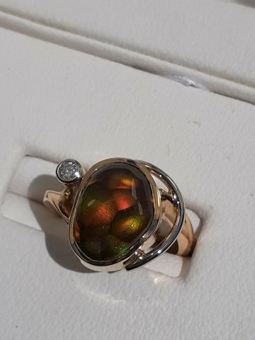 Fire agate ring - Jewellery