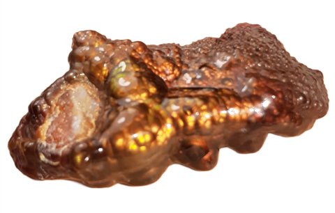 Fire agate specimen